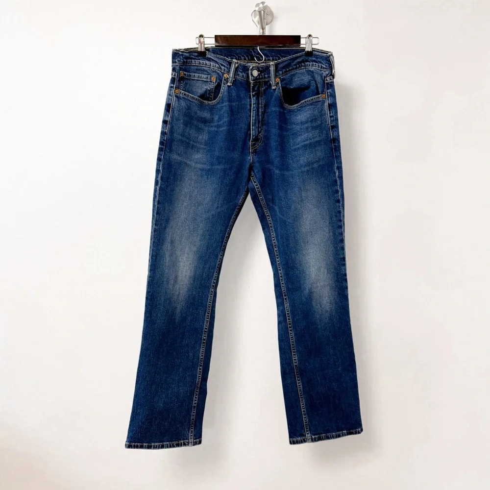 Men's Levis 559 Relaxed Straight Fit Denim Blue Jeans 34 x 34